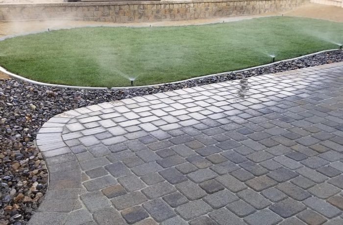 Pavers and Grass
